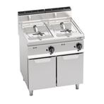GGM Gastro | Dubbele elektrische friteuse - 10+10 liter - 18, Verzenden, Nieuw
