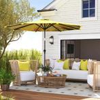 TRUUSK Parasol Ø300 Cm, Parasol Met Handzwengel, Patroon, Ac, Verzenden, Nieuw