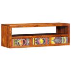 vidaXL Tv-wandmeubel 90x30x30 massief acaciahout meerkleurig, Huis en Inrichting, Verzenden, Nieuw