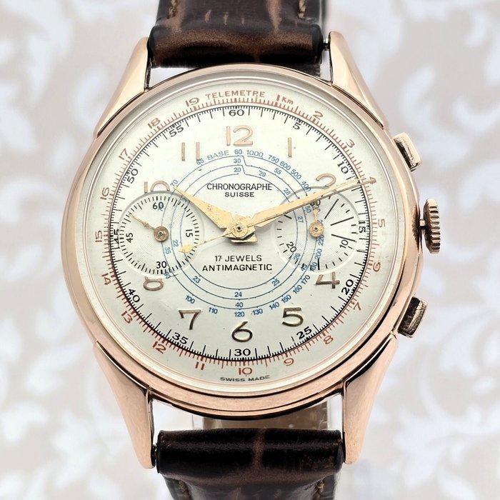 Chronographe Suisse - Cal. Landeron 154 - Zonder, Sieraden, Tassen en Uiterlijk, Horloges | Heren