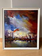 Leo Jordaens (1944-2000) - Havenzicht, Antiek en Kunst, Kunst | Schilderijen | Klassiek