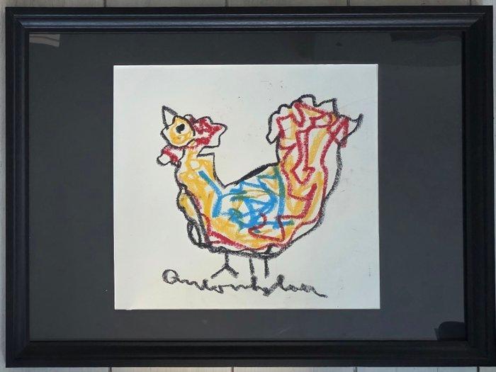 Anton Heyboer (1924-2005) - Kip, Antiek en Kunst, Kunst | Schilderijen | Modern