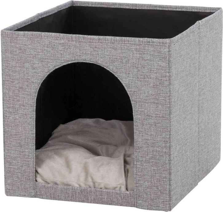 Trixie - Kattenmand - Iglo Ella - Grijs - 37X33X33 cm, Dieren en Toebehoren, Honden-accessoires, Nieuw, Ophalen of Verzenden