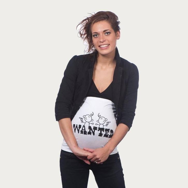 Op en Top Zwanger Zwangerschaps Buikband Wanted Twins Wit, Kleding | Dames, Positiekleding, Nieuw