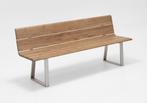 Niehoff Nova Bank Roestvrij staal/Teak - zilver, Ophalen of Verzenden, Nieuw