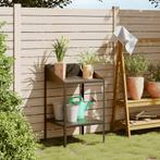 vidaXL Plantenstandaard 56,5x54,5x100 cm verzinkt staal, Tuin en Terras, Verzenden, Nieuw