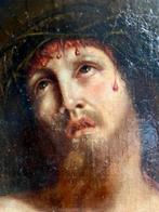 Italiaanse school (XVII) - Christ couronné dépines, huile