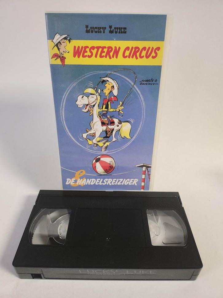 Lucky Luke: Western & de Handelreiziger VHS Kids, Cd's en Dvd's, VHS | Kinderen en Jeugd, Ophalen of Verzenden