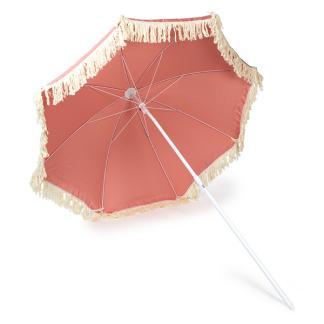 Strand parasol | Gardalux | Ø 176 cm (Roze, Rond), Tuin en Terras, Parasols, Nieuw, Verzenden