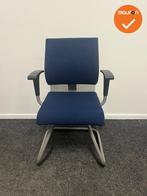 Ahrend 240 - Slede - Grijs onderstel  - Blauwe stoffering, Vergader- of Presentatieruimte, Ophalen of Verzenden, Gebruikt, Stoel