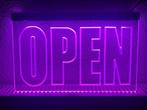 OPEN neon bord lamp LED verlichting reclame lichtbak #8 *ROZ, Verzenden, Nieuw in verpakking