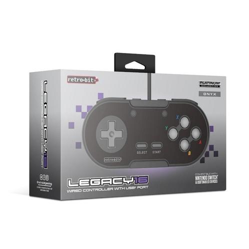 Retro-Bit Legacy 16 USB controller onyx, Spelcomputers en Games, Games | Pc, Verzenden