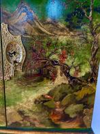 Kast - Hout, Polychroom hout, Verguld messing - Elegante, Antiek en Kunst