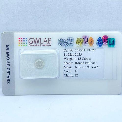 Zonder Minimumprijs - 1 pcs Diamant (Natuurlijk) - 1.15 ct -, Sieraden, Tassen en Uiterlijk, Edelstenen