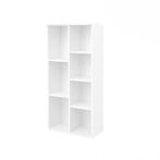 Hoppa! LBC27WT Boekenkast 7 vakken wit van €59 voor €43, Huis en Inrichting, Kasten | Boekenkasten, Ophalen of Verzenden, Nieuw