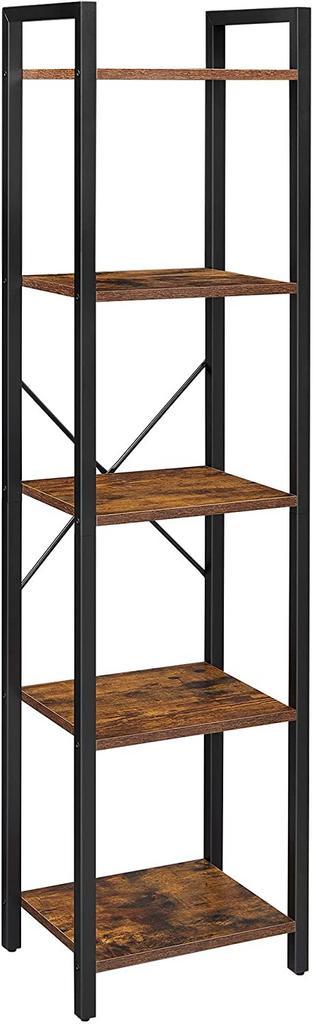 Boekenrek - Robuust - Industrieel design - Bruin/Zwart beschikbaar voor biedingen