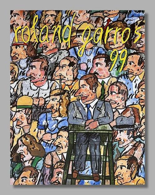 Antonio Seguí - Originalplakat - Roland Garros 1999, Antiek en Kunst, Kunst | Tekeningen en Foto's