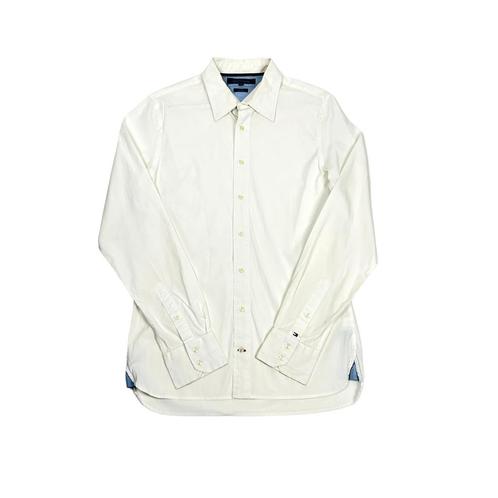 Vintage Tommy Hilfiger White Shirt maat S, Kleding | Heren, Overhemden, Zo goed als nieuw, Ophalen of Verzenden