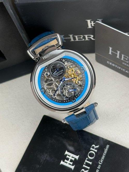 Heritor - Heritor Automatic Lincoln - Dual Time - Zonder, Sieraden, Tassen en Uiterlijk, Horloges | Heren