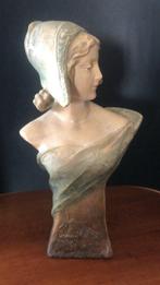 sculptuur, Contadina olandese - 36 cm - Aardewerk, Antiek en Kunst, Antiek | Glas en Kristal