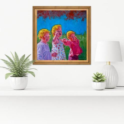 Luigi Lombardo - La vita davanti, Antiek en Kunst, Kunst | Schilderijen | Modern