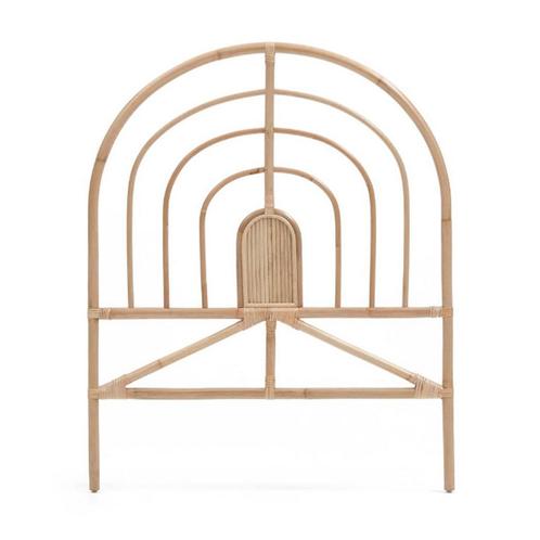 *WOONWINKEL* Kave Home Sundberg Naturel Hoofdbord Rotan 90 C, Huis en Inrichting, Slaapkamer | Bedden, Bruin, Nieuw, Verzenden