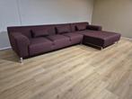 Zanotta Greg Hoekbank - Wijnrood - Stof - Topstaat - Design, Zanotta greg hoekbank, b&b italia, minotti, flexform, vitra, 300 cm of meer
