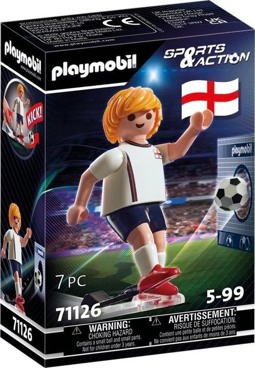 PLAYMOBIL Sports & Action Voetballer Engeland - 71126, Kinderen en Baby's, Speelgoed | Playmobil, Ophalen of Verzenden