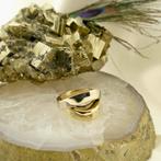 Bicolor gouden fantasie ring (witgoud, gouden ring), Sieraden, Tassen en Uiterlijk, Ringen, Gebruikt, Overige kleuren, Ophalen of Verzenden