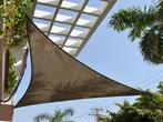 Premium schaduwdoek 4x5x6.4m driehoek waterdoorlatend Mo..., Tuin en Terras, Nieuw