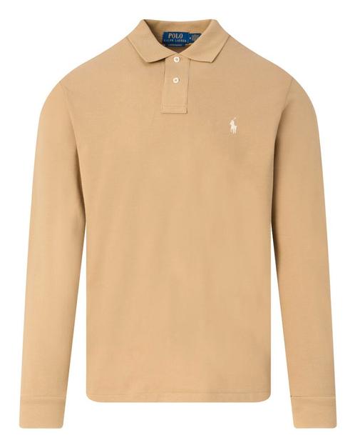 -40% Ralph Lauren  Ralph Lauren Polo met lange mouwen  maat, Kleding | Heren, Polo's, Beige, Nieuw, Verzenden