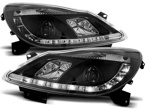 Koplampen Opel Corsa D 06 Devil Eyes real DRL LED Zwart, Auto-onderdelen, Overige Auto-onderdelen, Ophalen of Verzenden