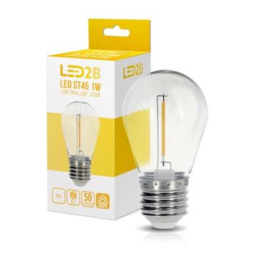 LED2B ST45 1W 50lm E27 2700K - decoratieve LED lamp met l... beschikbaar voor biedingen