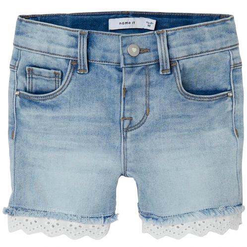 Korte jeans broek SLIM FIT Bella (medium blue denim), Kinderen en Baby's, Babykleding | Maat 86, Meisje, Nieuw, Verzenden