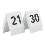 Tafelnummers | 21 tot 30 | Wit kunststof, Verzenden, Nieuw in verpakking