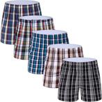 Set van 3 Geruite Boxershorts voor Heren - 100% Katoen -, Verzenden, Merkloos