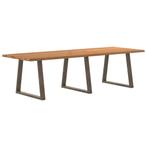 vidaXL Eettafel met natuurlijke rand 280x100x74 cm massief, Huis en Inrichting, Tafels | Eettafels, Verzenden, Nieuw