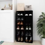 vidaXL Schoenenkasten 2 st 27,5x27x102 cm zwart, Verzenden, Nieuw