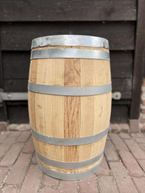 Wijnvat / Regenton 60 liter kastanjehout - Vast, Tuin en Terras, Regentonnen, Ophalen of Verzenden