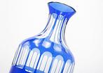 Meyrs Neffe Art Deco Faceted Cobalt Crystal Glass Vase 1915, Antiek en Kunst
