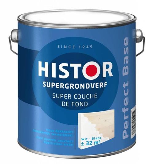 Histor Supergrondverf - Grijs - 0,75 liter (LAKVERF), Doe-het-zelf en Verbouw, Verf, Beits en Lak, Lak, Grijs, Nieuw, Minder dan 5 liter