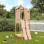 Speelhuis met klimwand massief grenenhout, Kinderen en Baby's, Speelgoed | Buiten | Speeltoestellen, Nieuw, Verzenden