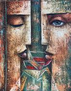 Jií Petr - Vintage , 3D texture, ready to hang, Antiek en Kunst