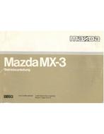 1991 MAZDA MX-3 INSTRUCTIEBOEKJE DUITS, Auto diversen, Handleidingen en Instructieboekjes