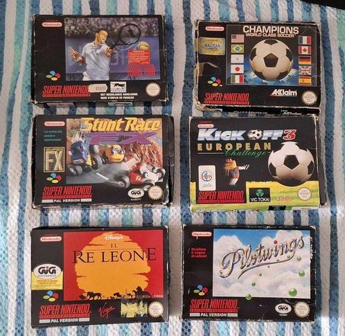 Nintendo - Super Nintendo - Mega lotto n.6 giochi boxati, Spelcomputers en Games, Spelcomputers | Overige Accessoires