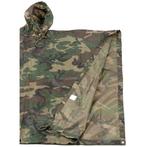 MFH Poncho, Rip Stop, woodland, 144 x 223 cm, Caravans en Kamperen, Regenkleding, Verzenden, Nieuw