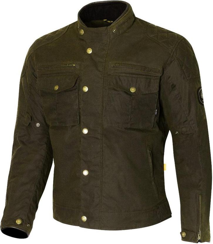 Merlin Perton II Olijfgroen Textiele Motorjas, Motoren, Kleding | Motorkleding, Heren, Nieuw met kaartje, Jas | textiel, Verzenden