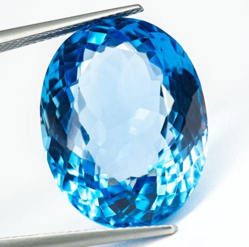 Zonder Minimumprijs Topaas - 33.84 ct - Antwerp Laboratory, Sieraden, Tassen en Uiterlijk, Edelstenen