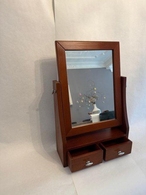 Kaptafel - Fraai kersenhouten (kap)meubel met spiegel -, Antiek en Kunst, Curiosa en Brocante