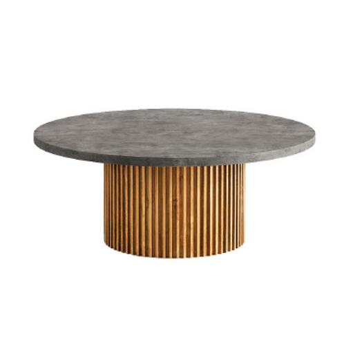 *WOONWINKEL* Tower Living Palazzo Teakhouten Salontafel Rond, Huis en Inrichting, Tafels | Salontafels, Nieuw, Verzenden